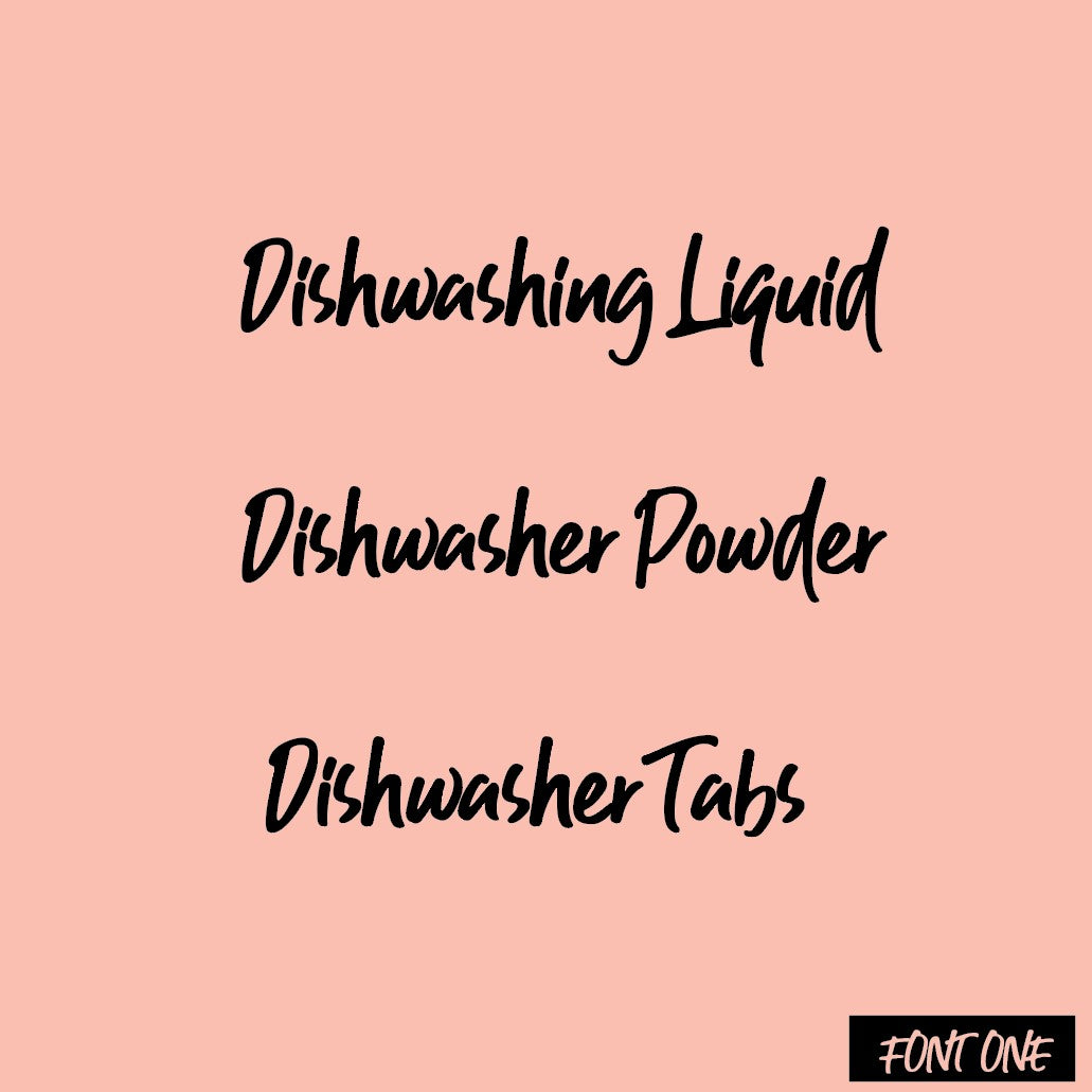 Dishwashing Label Sticker