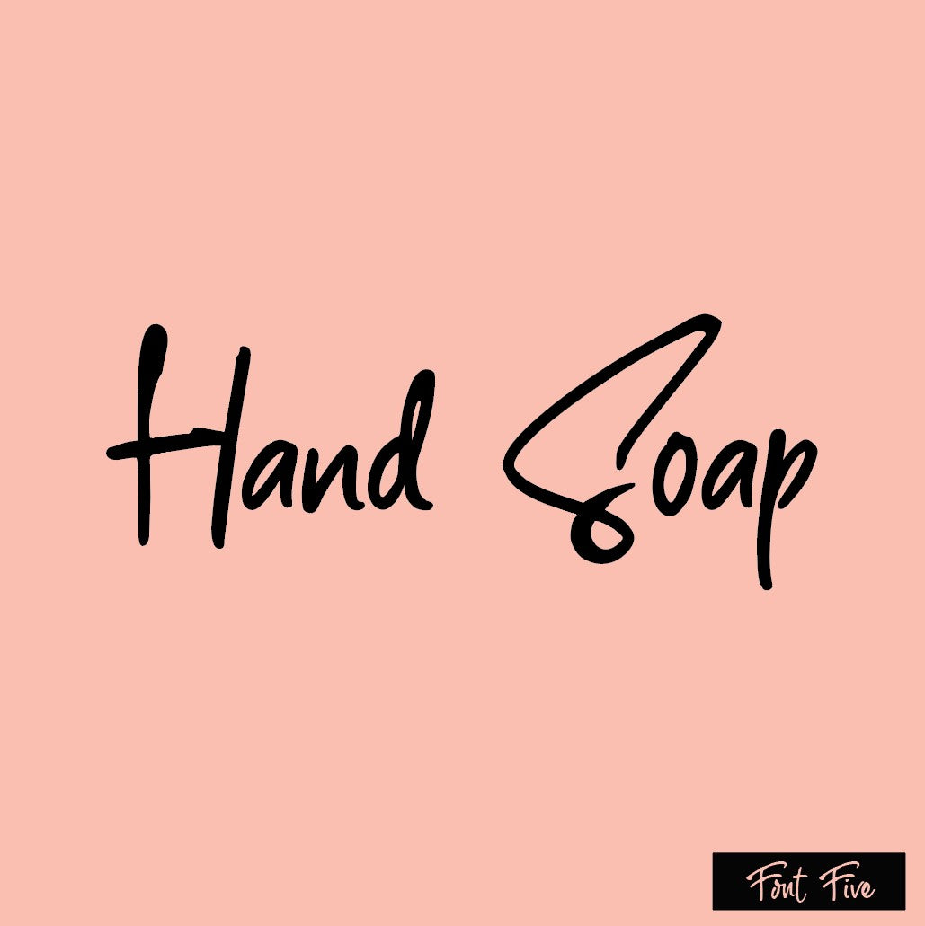 Hand Soap Label Stickers